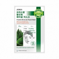 Маска тканевая c алое Junico Crystal All-in-one Facial Mask Aloe "MIJIN", 25 гр