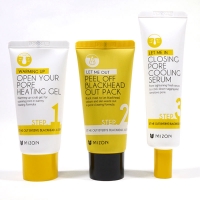 Трехфазный комплекс очищения и сужения пор "LET ME OUT BYEBYE BLACK HEAD 3-SETP KIT", 35 гр /35 мл /30 мл