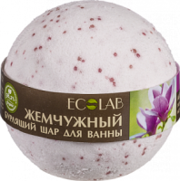 Бурлящий шар для ванны Жемчужный "Магнолия и Иланг" ECOLAB, 220гр.