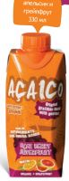 Натуральный напиток с ягодами асаи "Апельсин+Грейпфрут" ACAICO, 330 мл