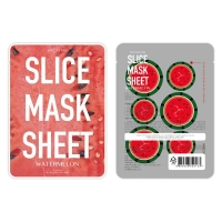 Маски-слайсы тканевые с экстрактом арбуза KOCOSTAR Slice Mask Sheet Waterlemon, 20 мл.