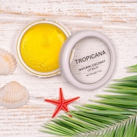 Бальзам для губ c кокосовым маслом Банановое счастье TROPICANA , 10 гр.
