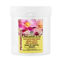 Антивозрастной крем для тела «КОРОЛЕВСКИЙ ЛОТОС, ШИ И ЖОЖОБА» Organic Tai, 1000 г.