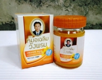 Травяной бальзам для тела оранжевый (холодный) WANGPHROM, 50 гр