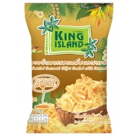 Кокосовые чипсы с карамелью KING ISLAND, 40 гр.