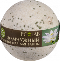 Бурлящий шар для ванны "Белый лотос и Пальмароза" ECOLAB, 220гр.