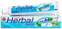 Растительная зубная паста "Twin Lotus Herbal Fresh&Cool" (с травами Свежесть и Прохлада) 40 г.