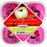 [SALE] Конжаковое желе с яблочным соком и кусочками кокосового желе (со вкусом личи) 4*115гр