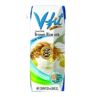 Рисовое молоко на основе коричневого риса Brown Rice Milk без сахара "V-fit" 250 мл.