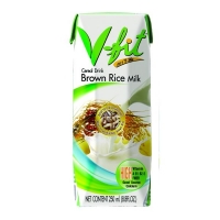 Рисовое молоко на основе коричневого риса с сахаром Brown Rice Milk с сахаром "V-fit" 250 мл.